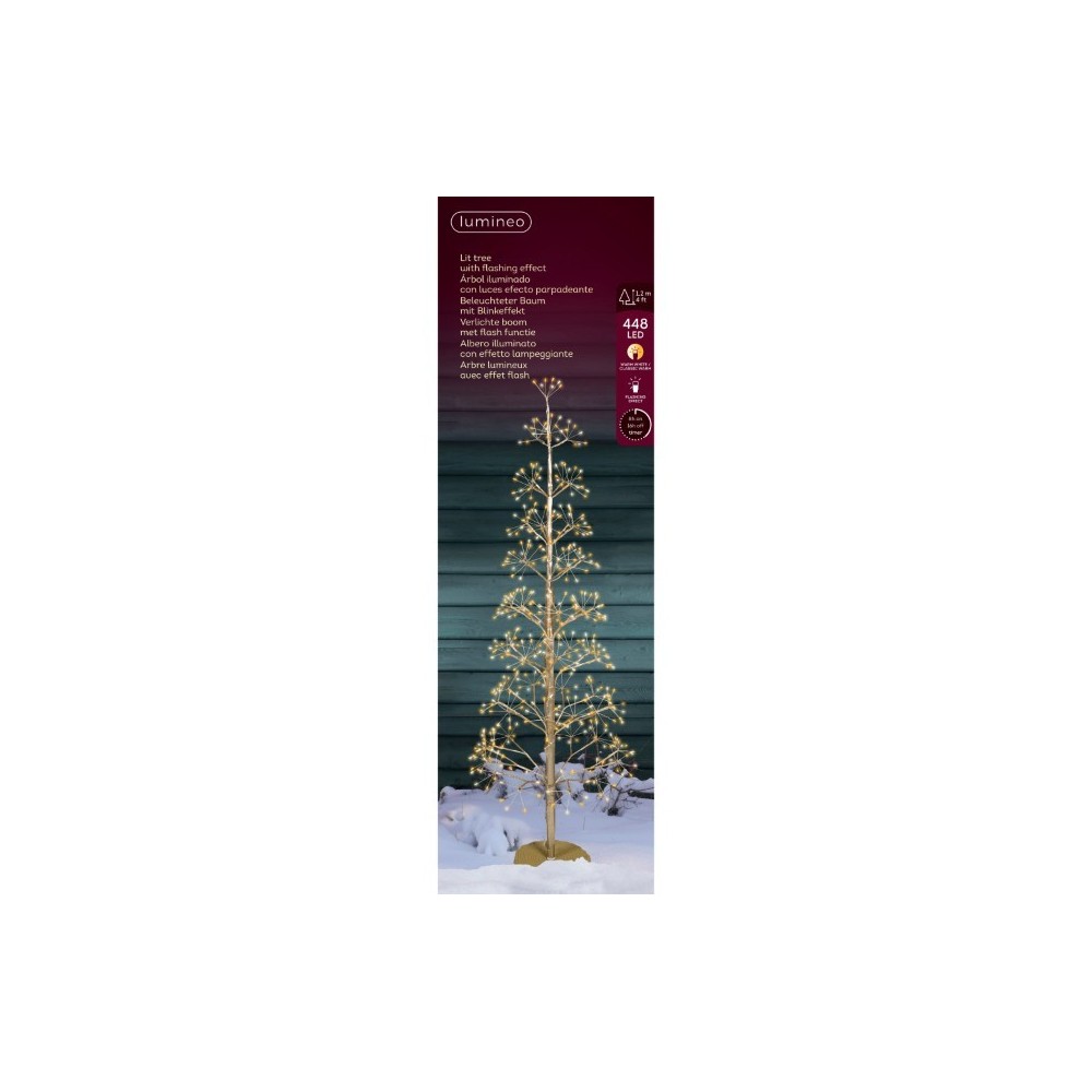 ALBERO 448 LED LUCE CALDA FREDDA H.120